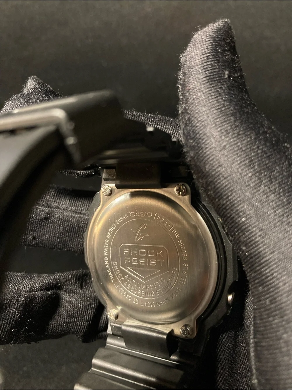 Black and White G Shock Dw5600